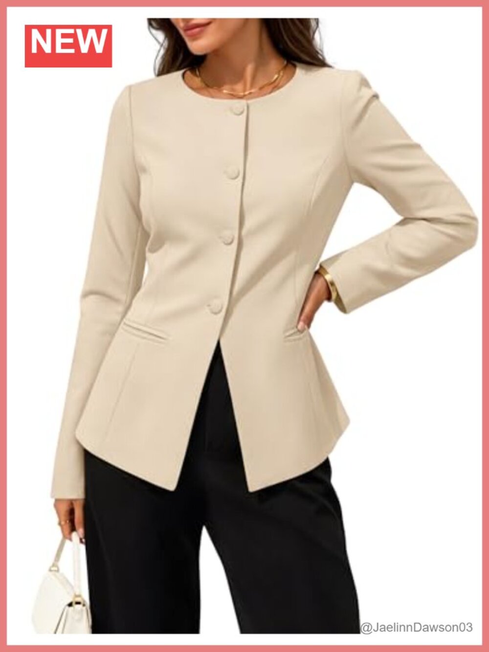 ZESICA Womens Fall Business Casual Blazer Suit Jacket Drawstring Waist